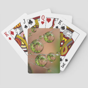 Water Droplet Reflection Playing Cards