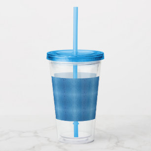 Water Droplets Against Blue Sky Acrylic Tumbler