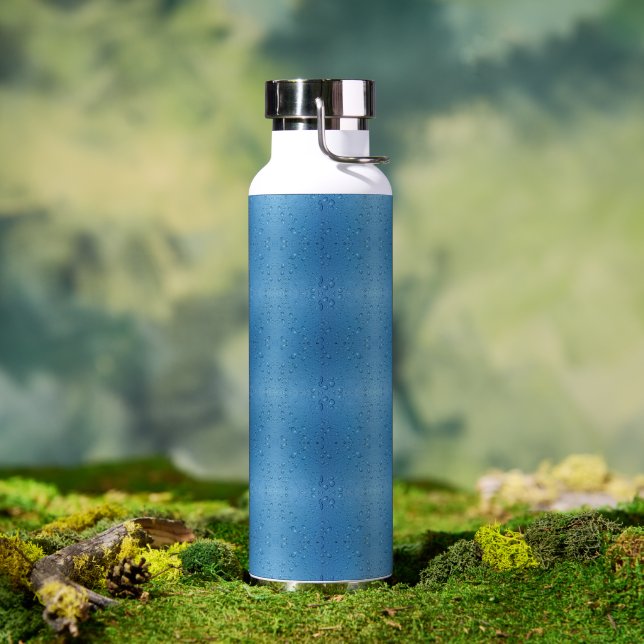 Water Droplets Against Blue Sky Bottle (Outdoor)