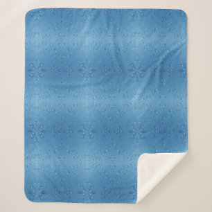 Water Droplets Against Blue Sky Sherpa Blanket
