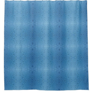 Water Droplets Against Blue Sky Shower Curtain