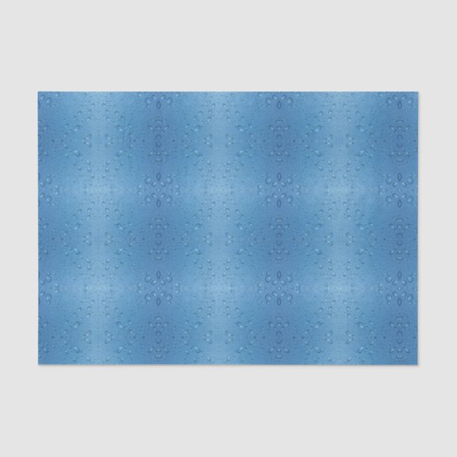 Water Droplets Against Blue Sky Tissue Paper (Front)