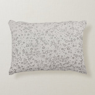 Water droplets decorative cushion