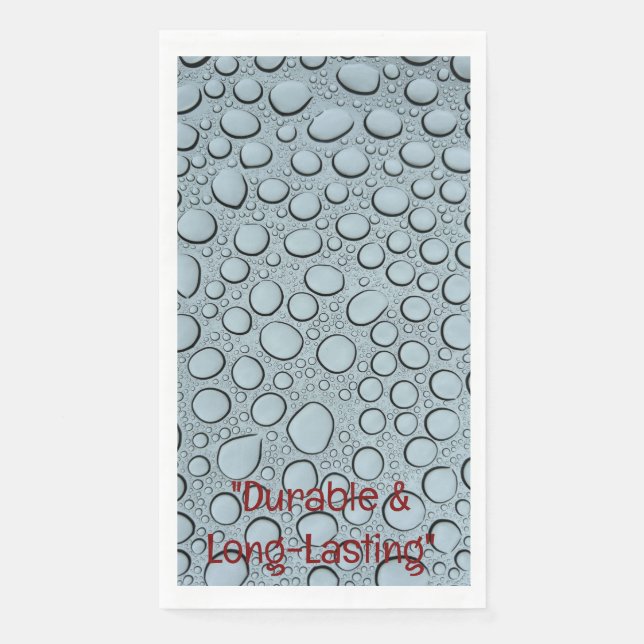 Water Droplets Kitchen Towel Napkin (Front)