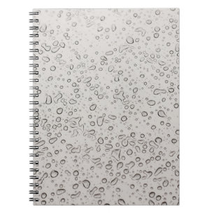 Water droplets notebook