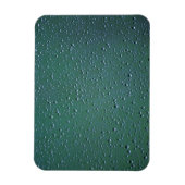 Water Droplets on a Green Background Magnet (Vertical)