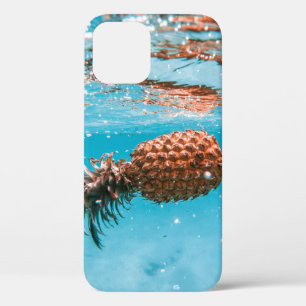 Water droplets on brown plant iPhone 12 case