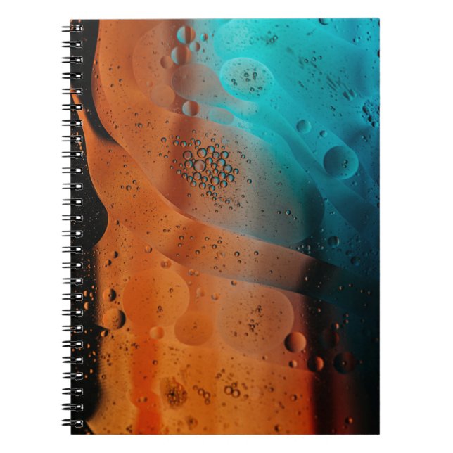 Water droplets on glass panel notebook (Front)