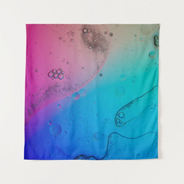 Water droplets on glass panel tapestry (Front)
