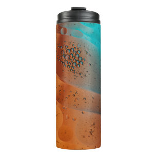 Water droplets on glass panel thermal tumbler