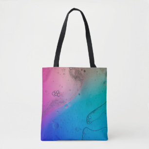 Water droplets on glass panel tote bag