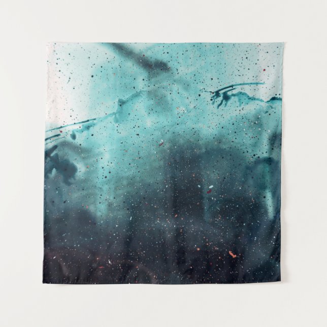 Water droplets on glass window tapestry (Front)