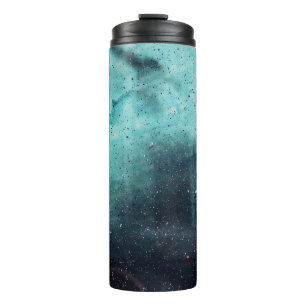 Water droplets on glass window thermal tumbler