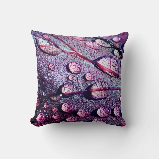 Water Droplets Pillow (Front)