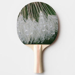 Water droplets ping pong paddle