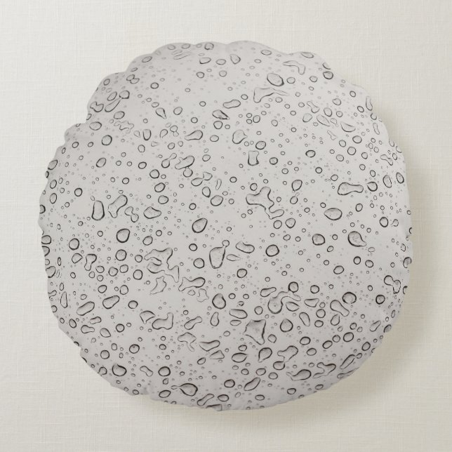 Water droplets round cushion (Front)