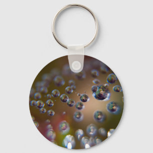 Water Droplets-Water in Motion Key Ring