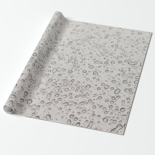 Water droplets wrapping paper