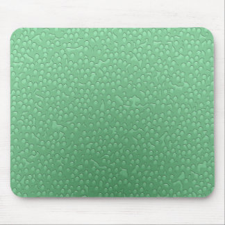 Water Drops - green Mouse Pad