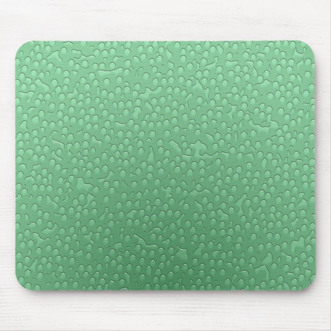 Water Drops - green Mouse Pad (Front)