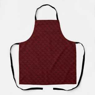 Water Drops on Crimson Metal Apron