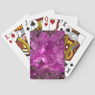 Water drops on flower, California Playing Cards
