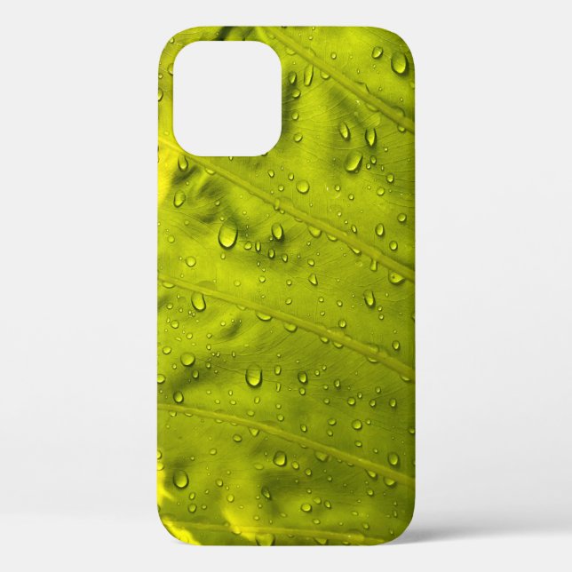 Water drops on green leaf Case-Mate iPhone case (Back)