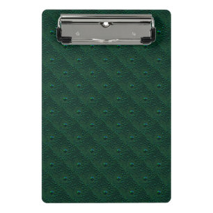 Water Drops on Green Metal Mini Clipboard