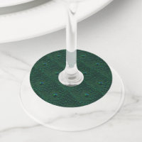 Water Drops on Green Metal