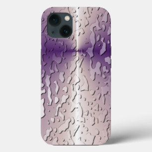 Water Drops on Violet Glass iPhone 13 Case