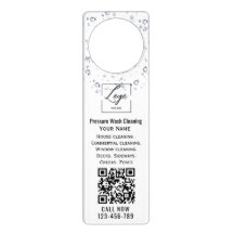 Water drops Qr code Pressure wash