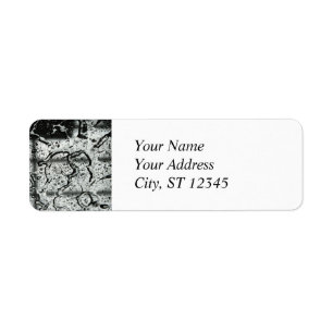 Water Drops Return Address Label