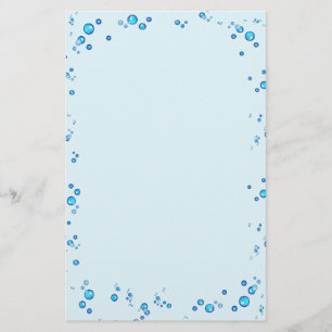 Water Drops Stationery