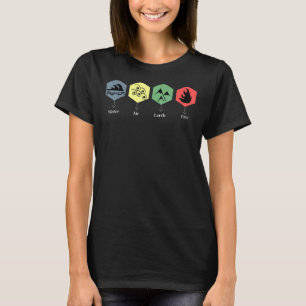 Water Earth Air Fire The Four Elements T-Shirt