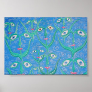 water eye reeds poster