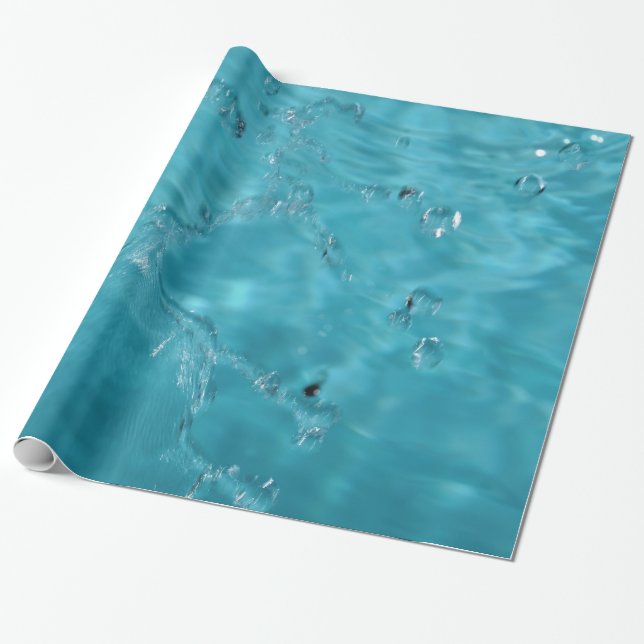 Water Fall Glossy Wrapping Paper (Unrolled)