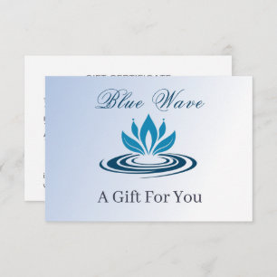 Water Feature Business Gift Certificate