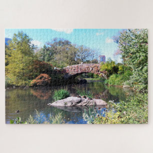 Water Feature Central Park New York Jigsaw Puzzle