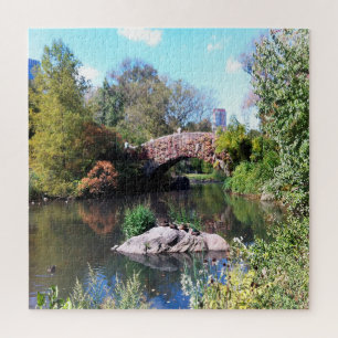 Water Feature Central Park New York Jigsaw Puzzle