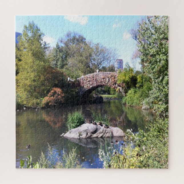 Water Feature Central Park New York Jigsaw Puzzle (Vertical)