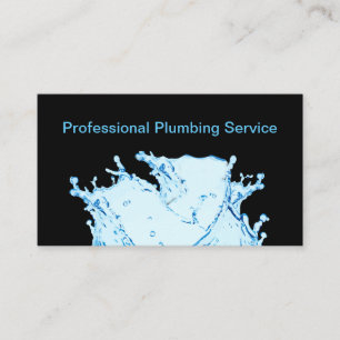 Water Feature Plumbing Service Business Card