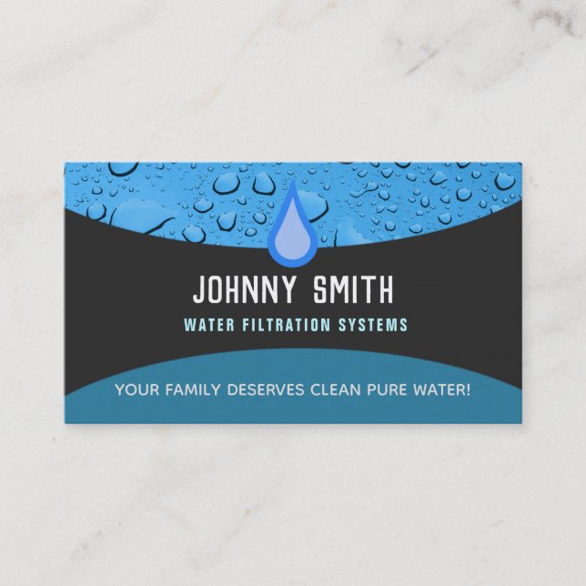 Water Filter Business Cards (Front)