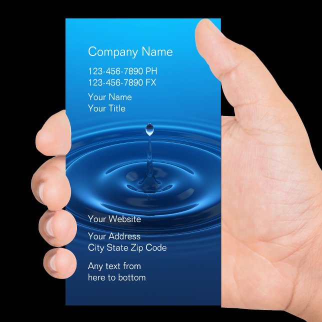 Water Filter System Business Cards (Creator Uploaded)