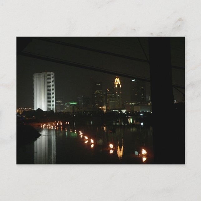 Water/Fire, Columbus, Ohio Postcard (Front)