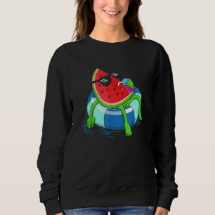 Water Floating Cute Watermelon   Women Water Fruit Sweatshirt