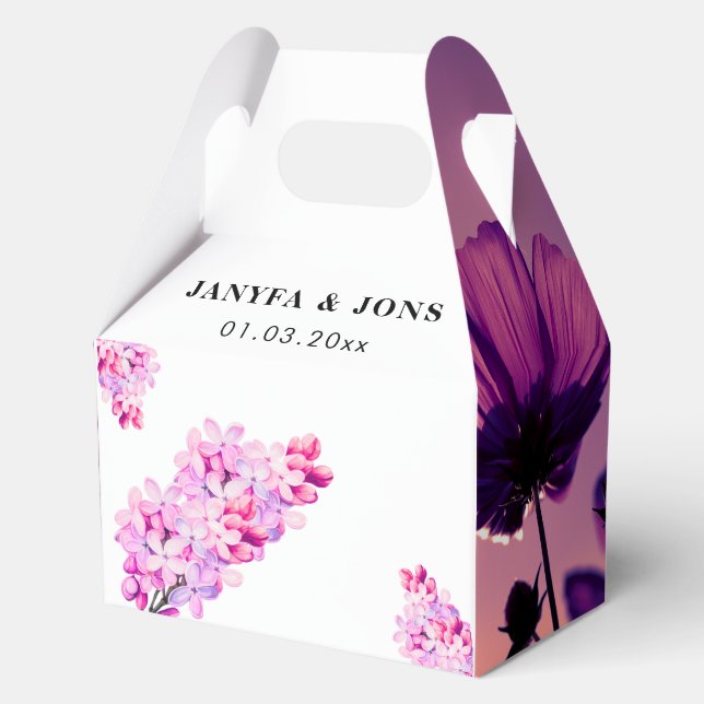 water floewr favour box (Front)