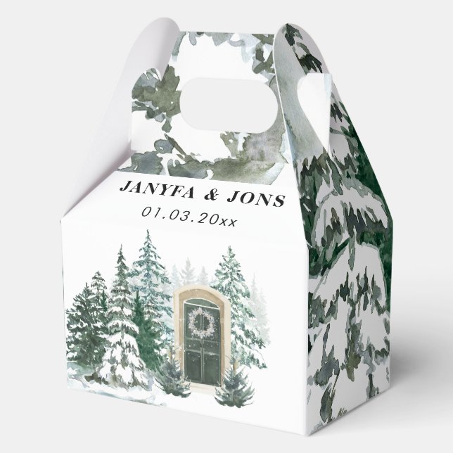 water floewr favour box (Front)