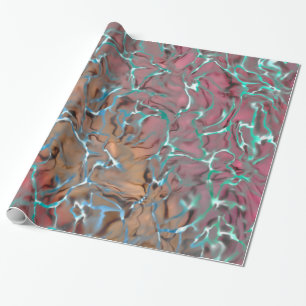 Water Flowing at Sunset Wrapping Paper