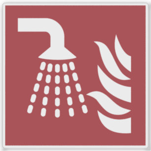 Water Fog Applicator Safety Sign