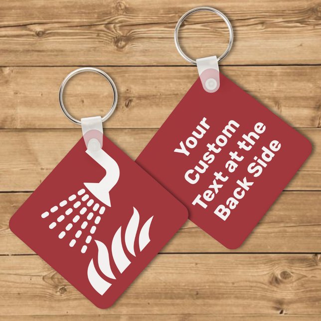 Water Fog Applicator Safety Sign Key Ring (Creator Uploaded)